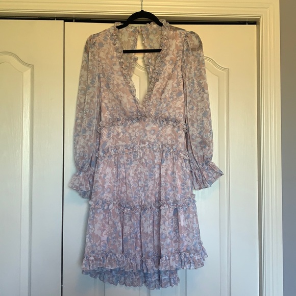 Pink Lilly Brand Key Hole Back Mini Dress - Picture 1 of 2